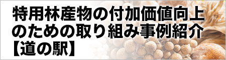 特用林産物の付加価値向上のための取り組み事例紹介【道の駅】
